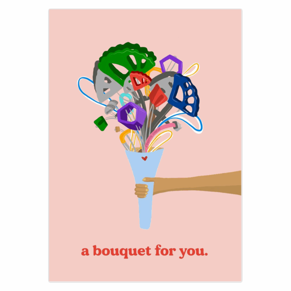 Trad Gear Bouquet - Rock Climbing greeting card Online Sale