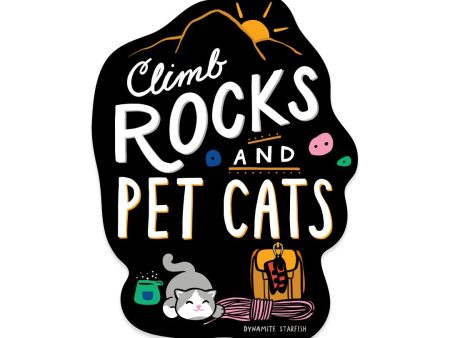 Climb Rocks and Pet Cats — 3  Sticker Supply