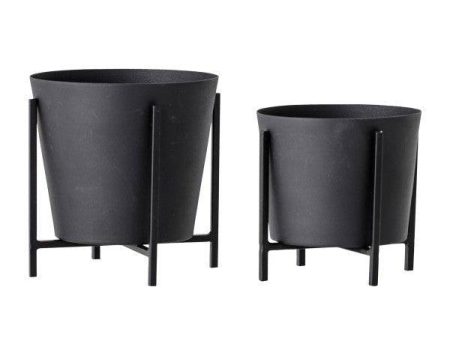 Ilse Black Metal Pot Set by Bloomingville Fashion