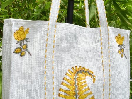 Angel Flower Yellow Tote Bag For Cheap