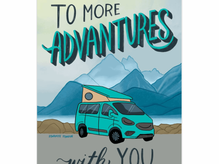 Van Life Adventures - Climber Van Greeting Card Online Sale