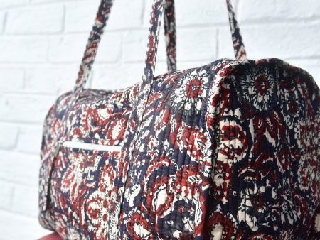 Dabu Print Duffle Bag on Sale