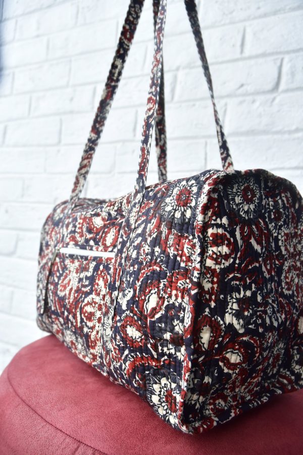 Dabu Print Duffle Bag on Sale