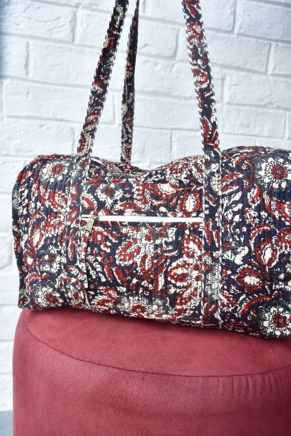 Dabu Print Duffle Bag on Sale