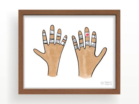 Taped Hands — 8x10  Art Print For Cheap