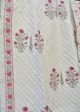 Lovely Pink Buta With Cypress Leaf Double Quilt For Sale