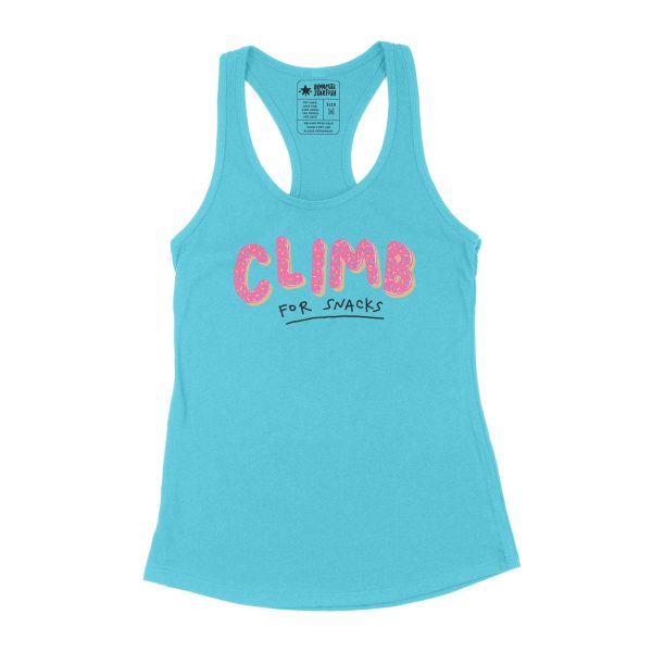 Climb for Snacks — Women s Racerback Tank Top For Sale