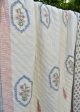 Peach Pink Love In Hexagon Quilt Online Sale