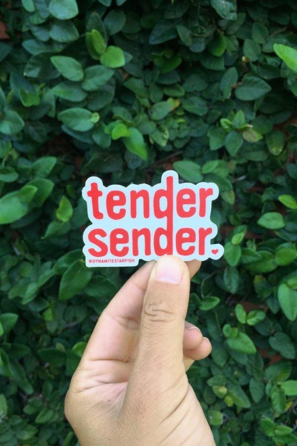 Tender Sender — 3  Sticker Hot on Sale