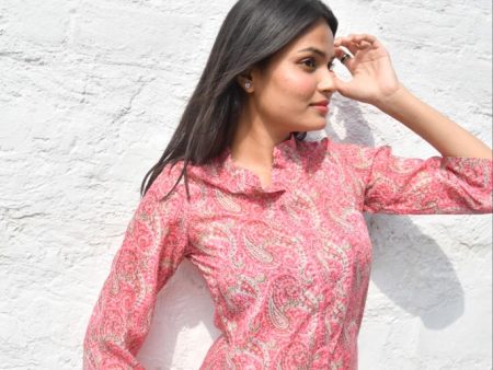 Pink Paisley Co-Ord Set, Premium Comfort : Jaipur Chic Sale