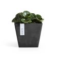 Ecopots Rotterdam Recycled Plastic Pot Black Online now