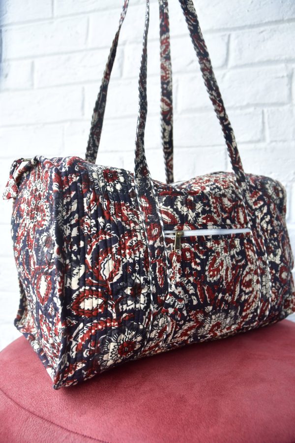 Dabu Print Duffle Bag on Sale