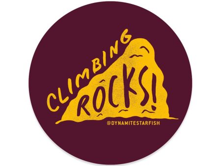 Climbing Rocks! — 2.5  Rock Climbing Sticker Discount