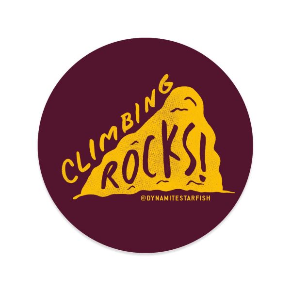 Climbing Rocks! — 2.5  Rock Climbing Sticker Discount