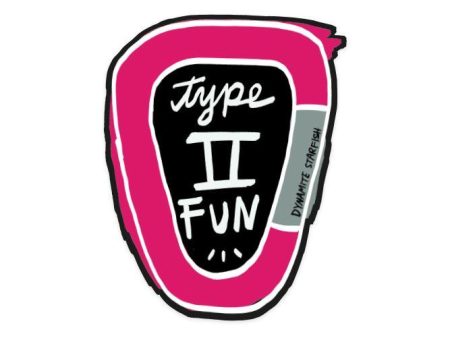 Type 2 Fun Carabiner — 2.5 x 3  Sticker For Sale