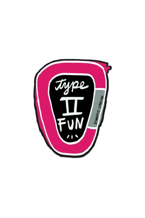 Type 2 Fun Carabiner — 2.5 x 3  Sticker For Sale