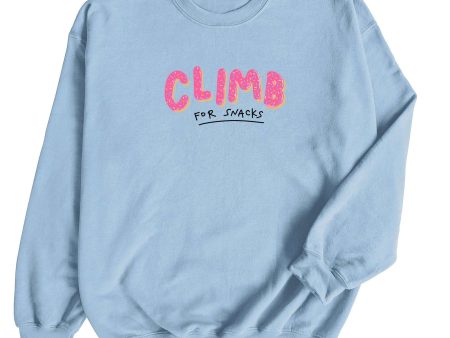 Climb for Snacks — Unisex Crewneck Sweatshirt For Sale