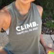 Climb and Pet All the Dogs — Women s Racerback Crop Tank Top Cheap