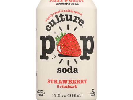 Culture Pop - Probiotic Soda, Strawberry & Rhubarb Fashion