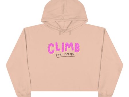 Climb for Snacks — Women’s Crop Hooded Sweatshirt Discount