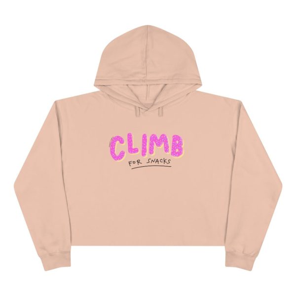 Climb for Snacks — Women’s Crop Hooded Sweatshirt Discount