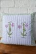 Pink Lilies Cushion: Hand Block Luxury for Your Sofa on Sale