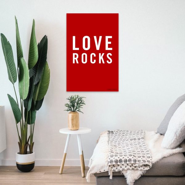 Love Rocks — Rock Climbing Art Poster For Cheap