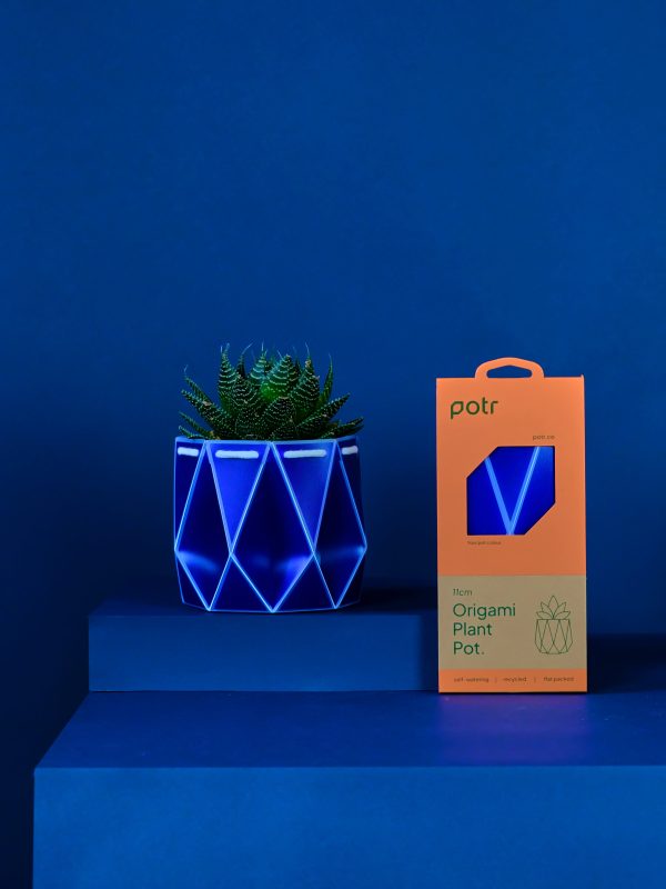 POTR Navy Self-Watering Pot on Sale