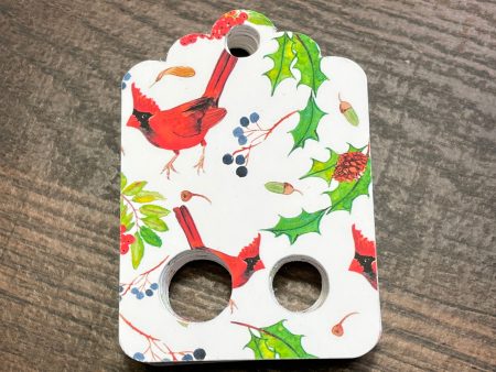 Floss Keepers Tags Drops - Cardinals and Greenery Online Hot Sale