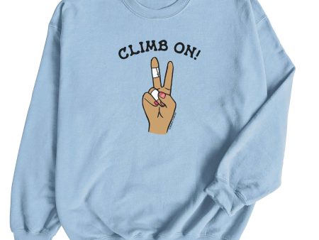 Climb On Manicure — Unisex Crewneck Sweatshirt For Sale