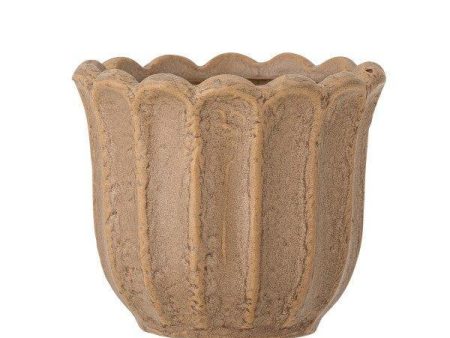 Chaca Brown Stoneware Pot by Bloomingville on Sale