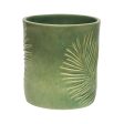 Kew Stoneware Green Sago Palm Planter For Cheap